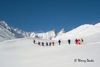 Raquette dans le vallon des Aiguilles d'Arves